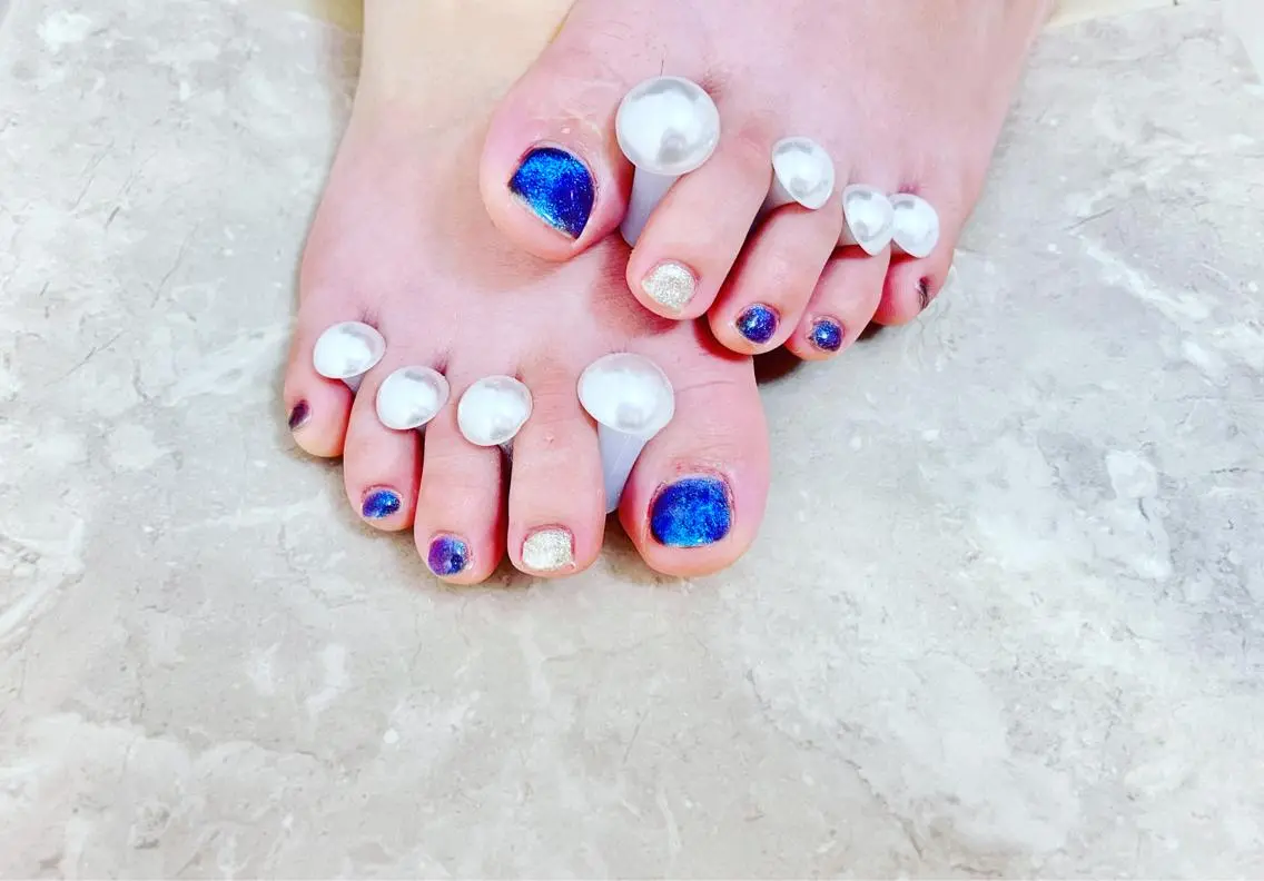 ネイル アートネイル フットネイル マグネットネイル Luxy YUKIのネイルデザイン