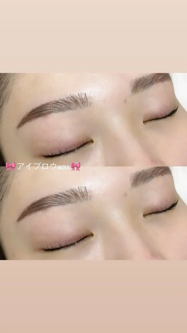 注意事項の確認必須⚠️眉毛にお悩み💦の方!形、毛量整えます💜【アイブロウwax】の写真