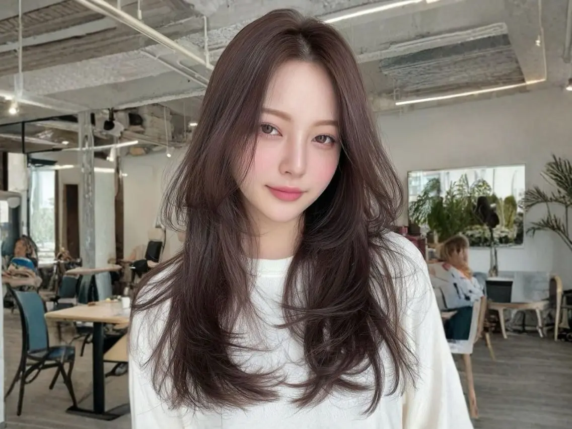 ロング カット ヘアカラー トリートメント 🫧透明感カラー🫧 佐野花苗[新宿]のヘアスタイル