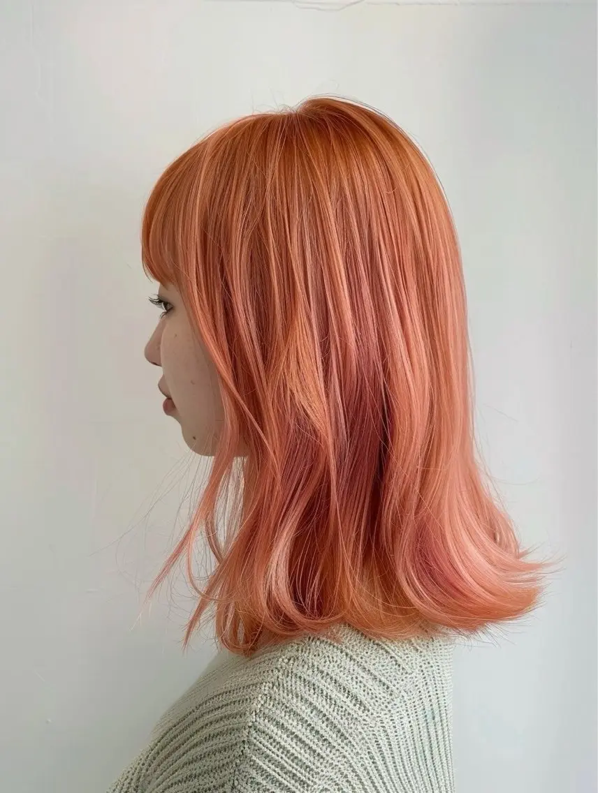セミロング カット ヘアカラー motoトップカラー リスト/ブリーチカラのヘアスタイル