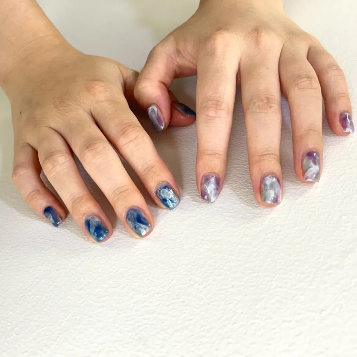 ネイル ジェルネイル 韓国ネイル ニュアンスネイル ワンホンネイル nailstudio eviz新宿店のネイルデザイン