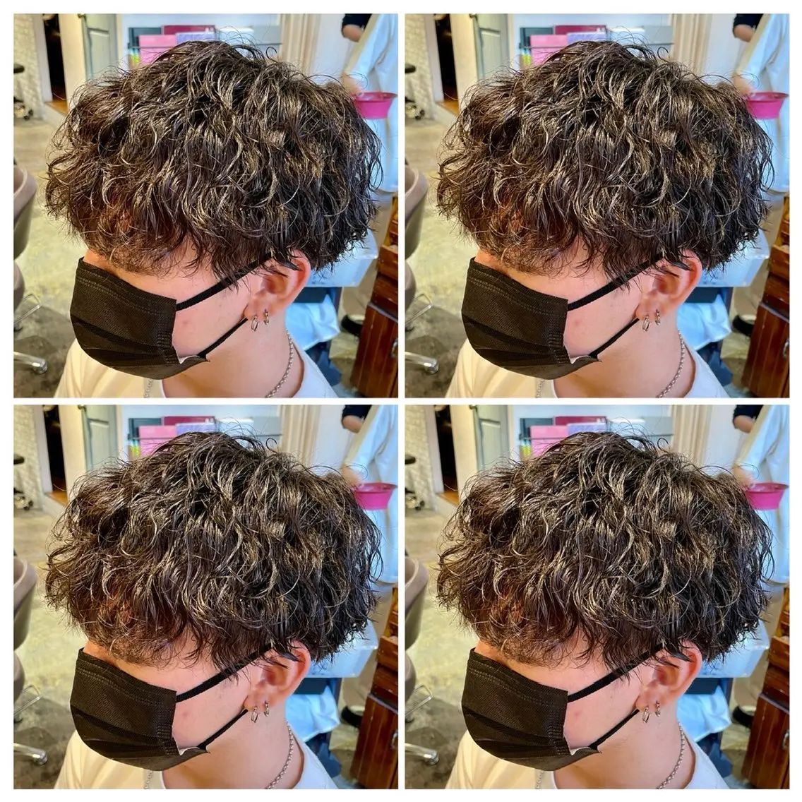 パーマ メンズ カット パーマ トリートメント ヘアセット メンズパーマ特化 店長望月謙二郎のヘアスタイル