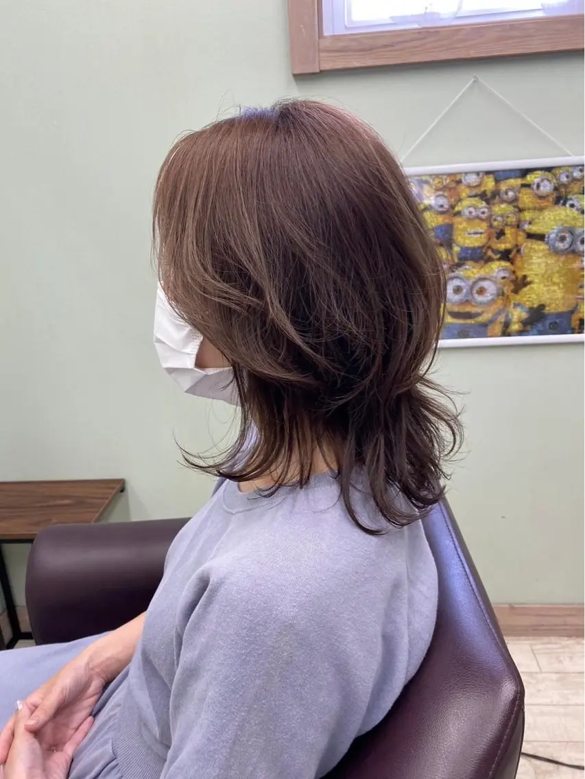 カラー 透明感カラー ヘアカラー 磯 青龍のヘアスタイル