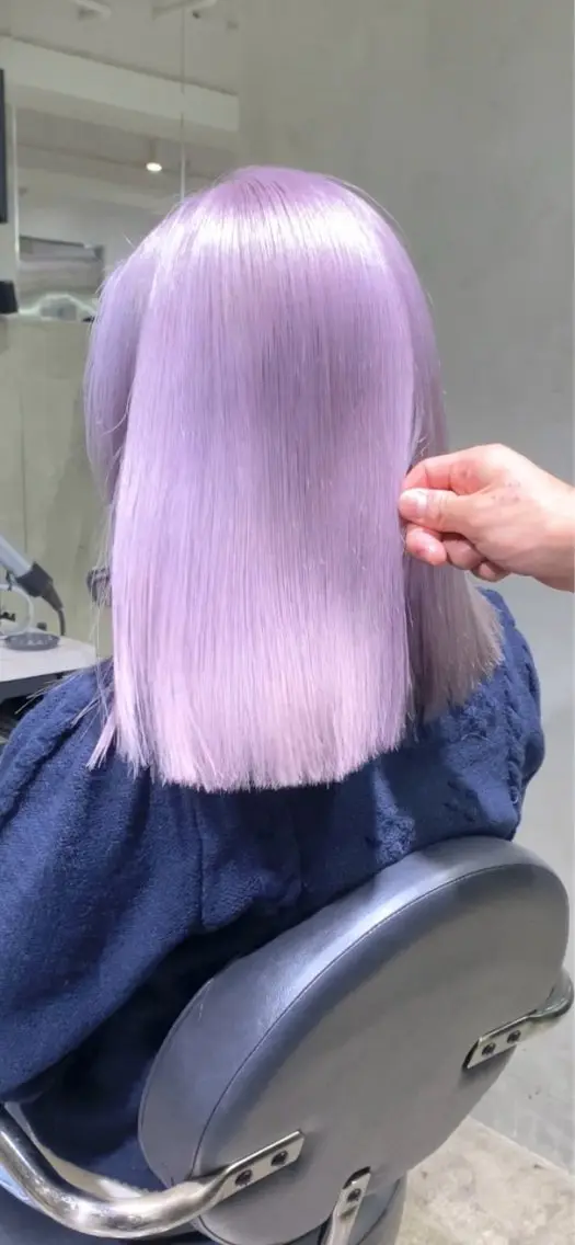 セミロング カラー 朝倉 啓太のヘアスタイル
