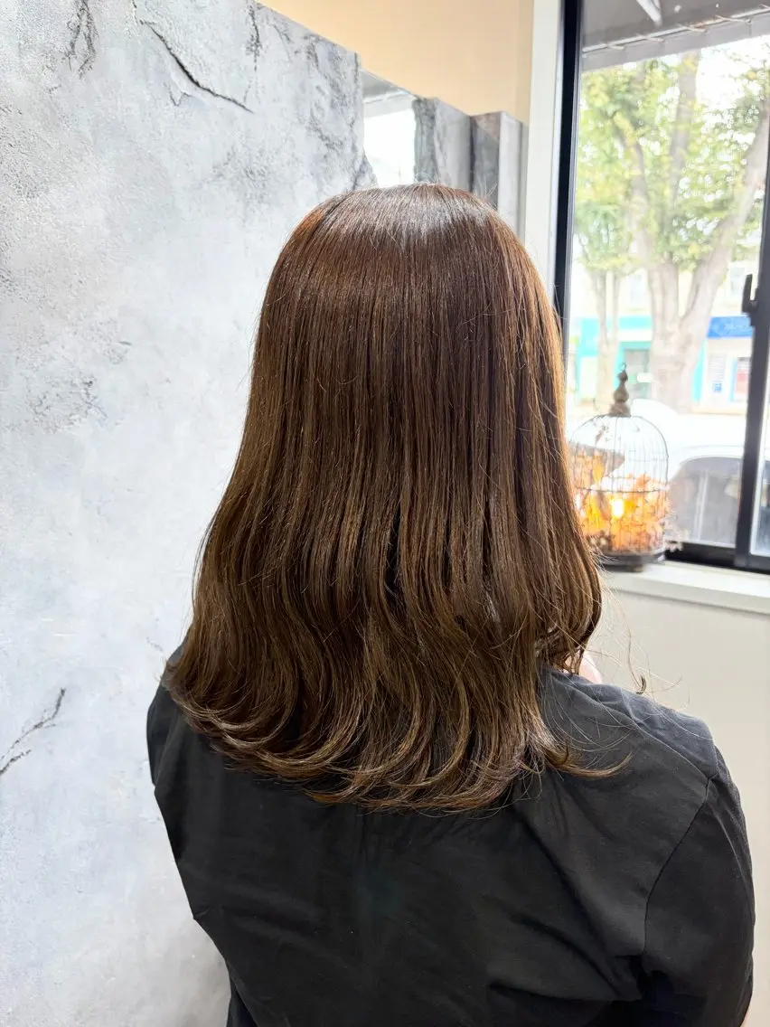 セミロング カット ヘアカラー éme.山口平井店 /yu-kiのヘアスタイル
