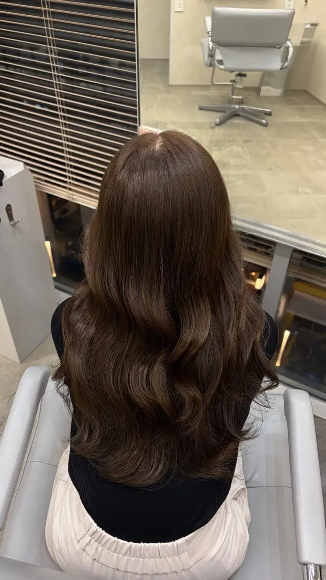ロング カット ヘアカラー トリートメント モデル様大募集🎀 藤岡瑞穂のヘアスタイル
