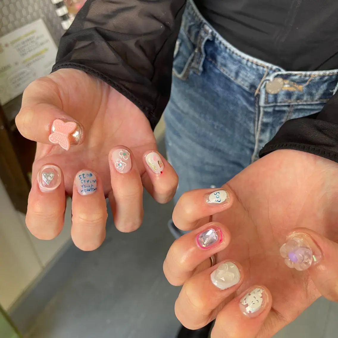 ネイル ハンドネイル フットネイル ゆびノさき茨木店 ニュアンス/アートのネイルデザイン