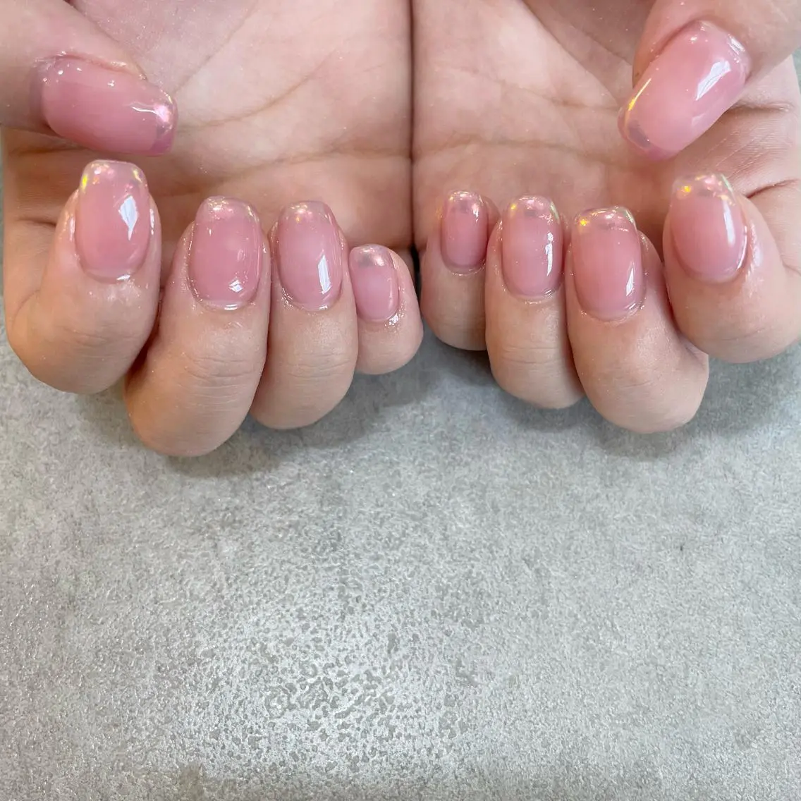 ネイル オーロラネイル フレンチネイル Nail Salon Gummi.のネイルデザイン