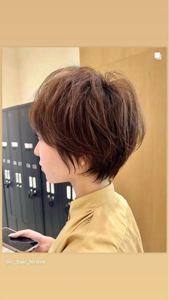 ショート カラー 似合わせカット ショートヘア カット ヘアカラー お悩み解決ショート/ 似合わせカット/といのヘアスタイル