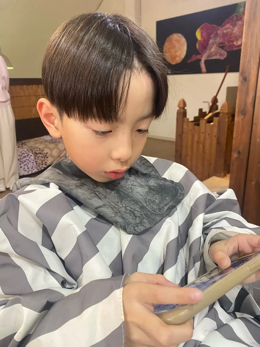キッズ カット パーマ タカハシ ユウヤのヘアスタイル