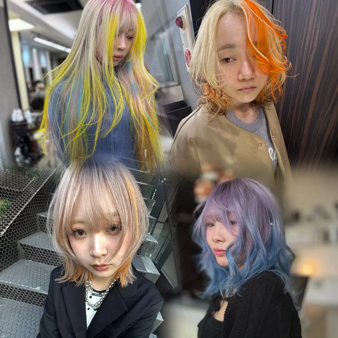 ロング カラー カット ヘアカラー トリートメント 天神大名/ブリーチ 鶴岡和幸/ハイトーンのヘアスタイル