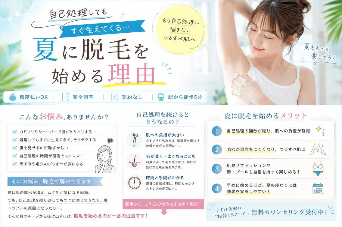 脱毛 都度払いサロンレピア 脱毛フェイシャル内田のエステ・リラクイメージ