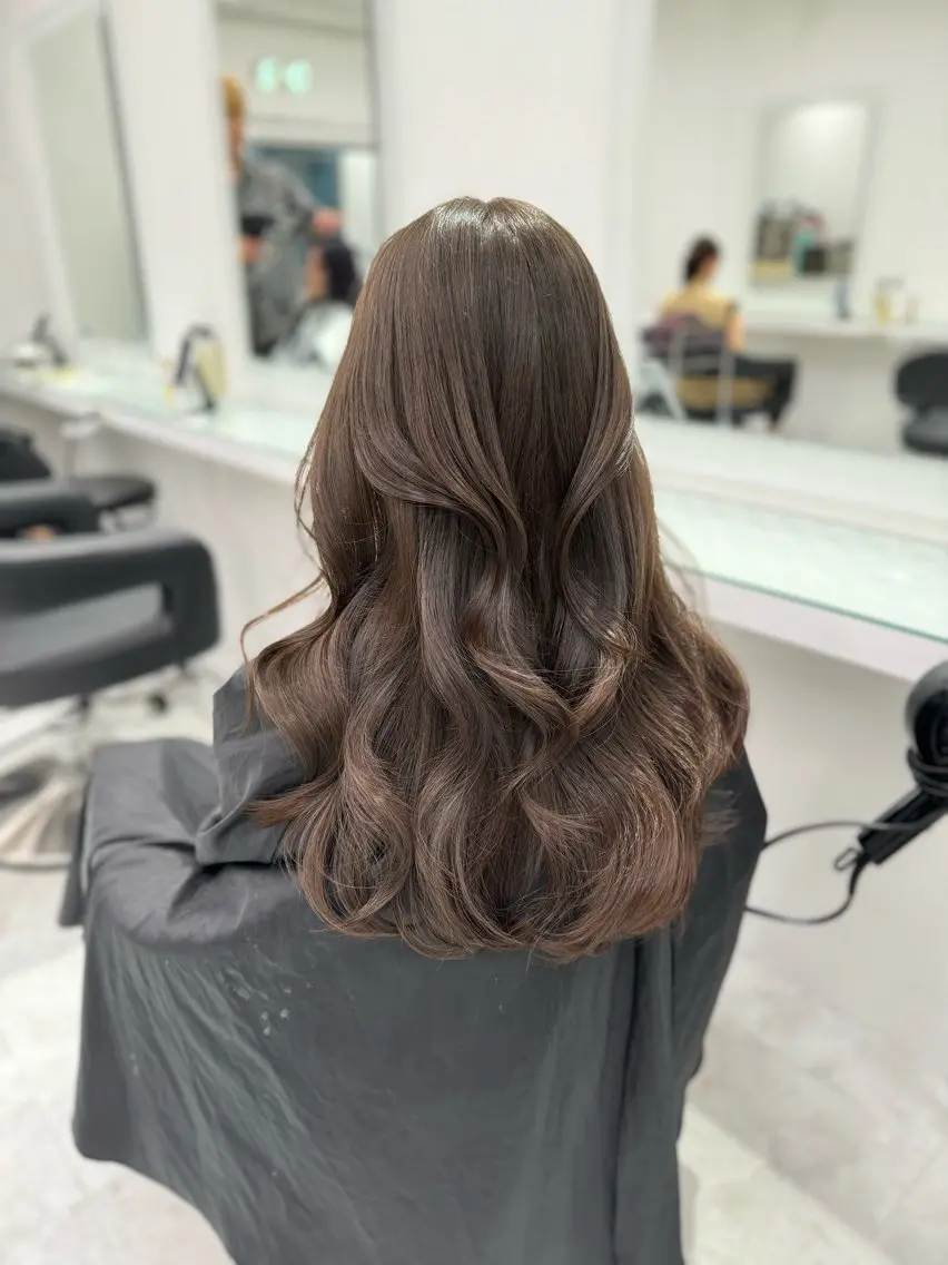 ロング カラー ヘアアレンジ ヘアカラー ブリーチ無し透明感 🕊AZUSAのヘアスタイル