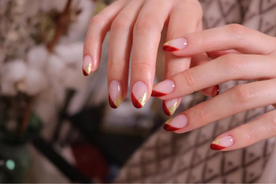 ネイル オーロラネイル 長さ出し ジェルネイル 韓国ネイル 持ち込み MH Nailのネイルデザイン