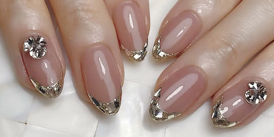 🔥🔥🔥1番人気🥇💅ガラスフレンチベースカラーあり ¥4980円🩷定額ネイル(ソフトジェルオフ無料)の写真