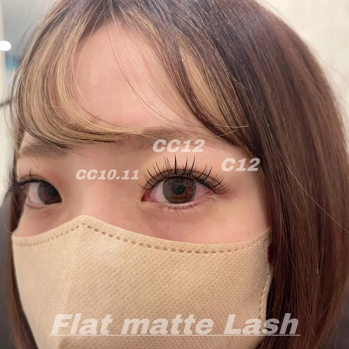 マツエク・マツパ CCカール Cカール フラットラッシュ 目尻長め Eye ELSA lash栄店の眉毛・アイブロウイメージ