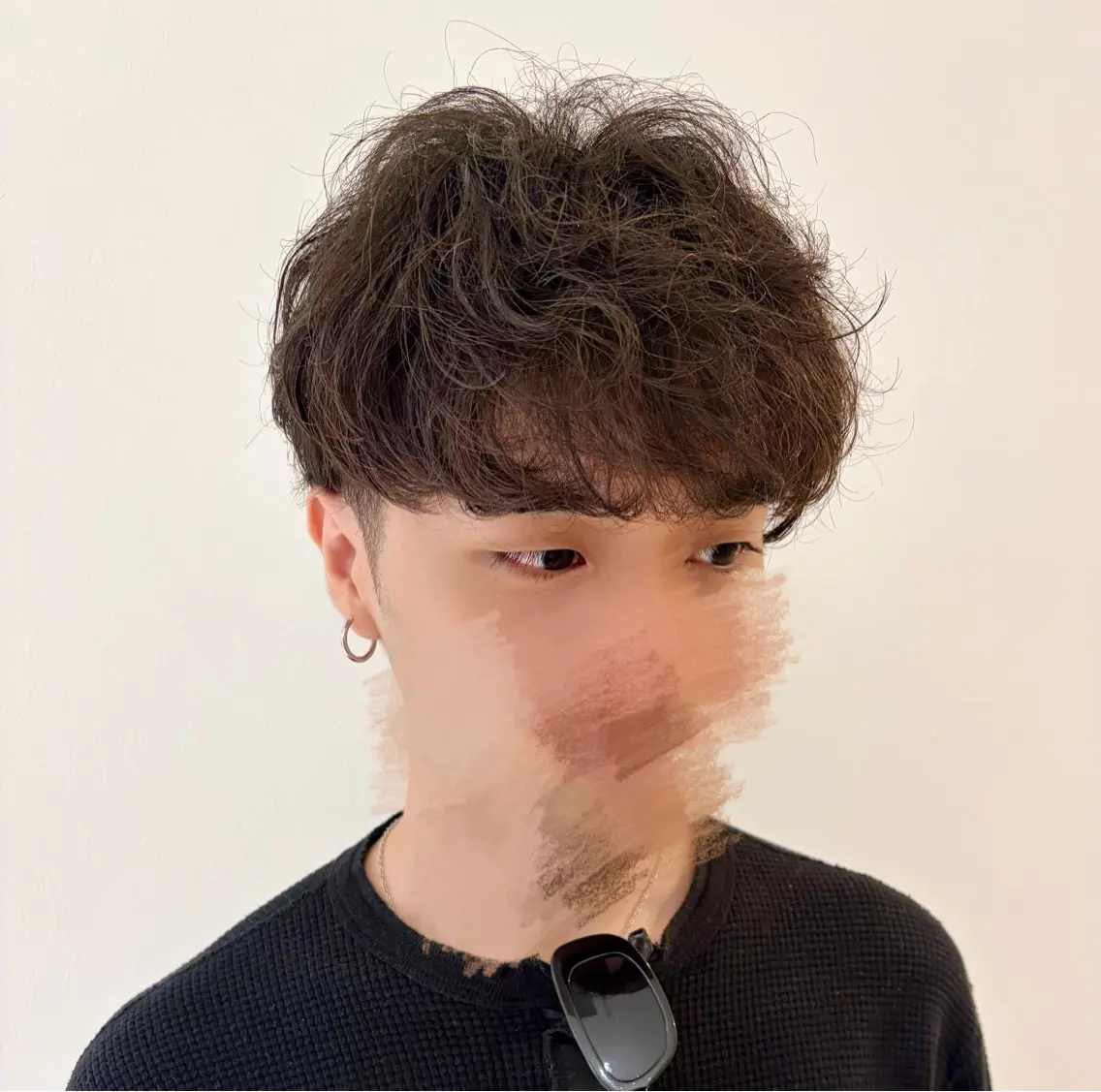 ショート パーマ メンズ カット パーマ メンズ/韓国風 RIKIYAのヘアスタイル