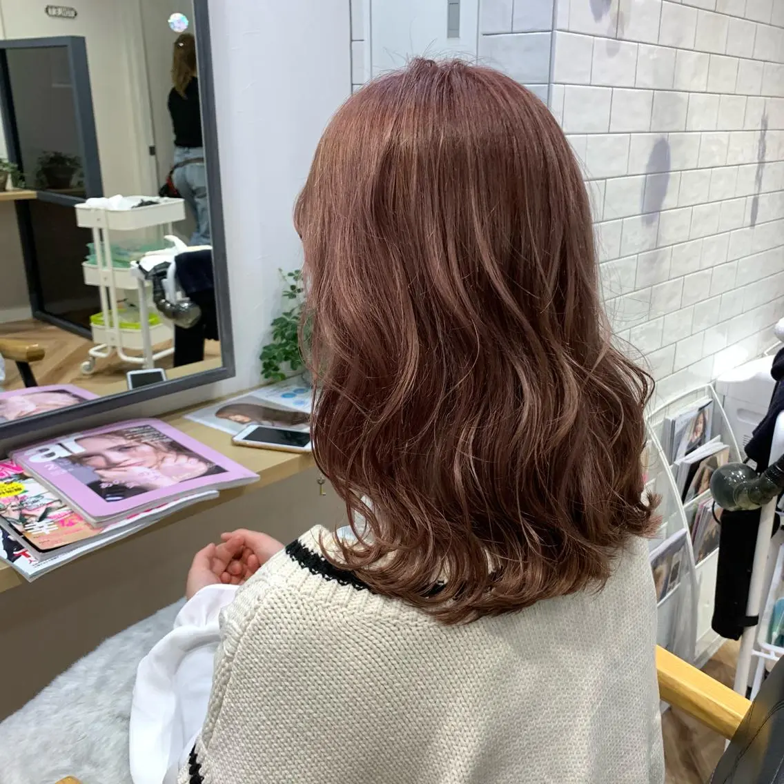 ミディアム カラー ヘアカラー 原山 直人のヘアスタイル