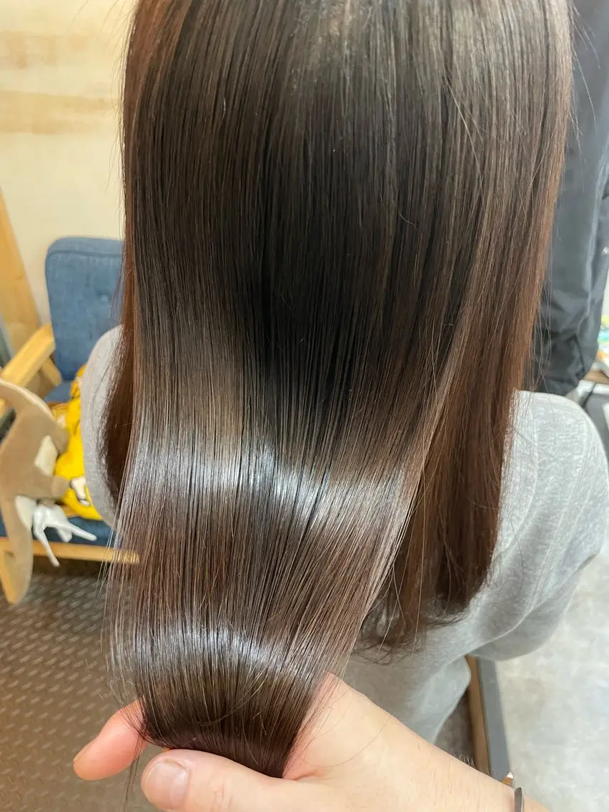 ロング カラー 髪質改善 トリートメント トリートメント 水素トリートメント/ 髪質改善/ナカノメのヘアスタイル