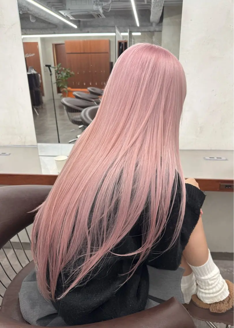 ロング カラー ベージュカラー ブリーチ ケアブリーチ 透明感カラー デザインカラー カット ヘアカラー トリートメント ブリーチ ハイトーン 特化🌈フジタハルキのヘアスタイル