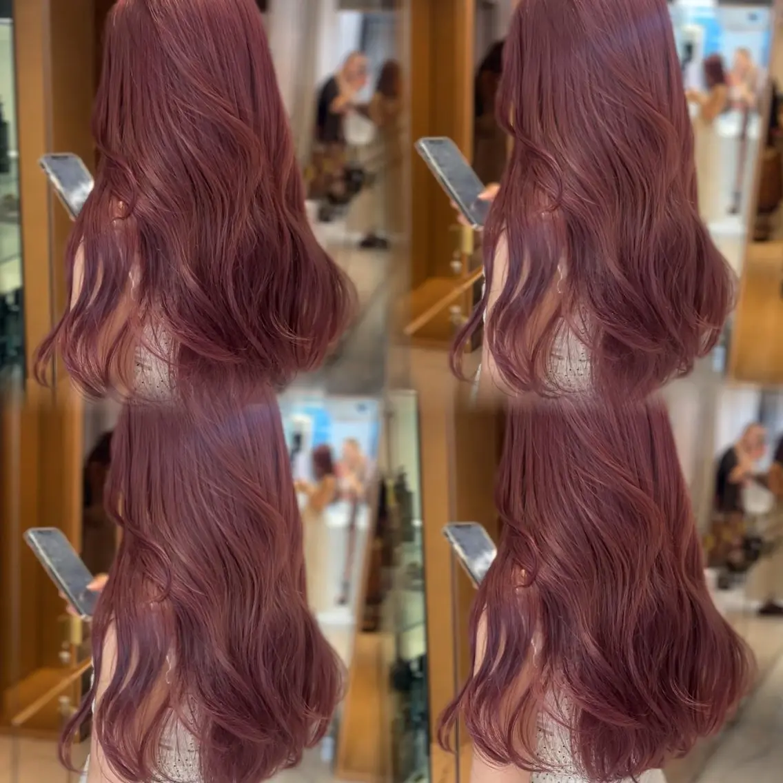 ロング カラー 𝑨𝑲𝑶 🍒/ 盛れる韓国ヘアのヘアスタイル