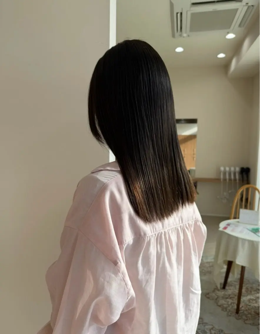ミディアム カラー ヘアカラー 松本 華林のヘアスタイル