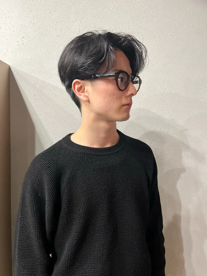 ショート カラー パーマ メンズ カット ヘアカラー トリートメント 表参道🌿赤み消し カラー/チナツのヘアスタイル