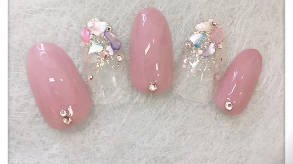 ※スペシャルクーポン※パラジェル選択可♥️画像のネイルオフ込み10000円✨人気デザイン✨の写真