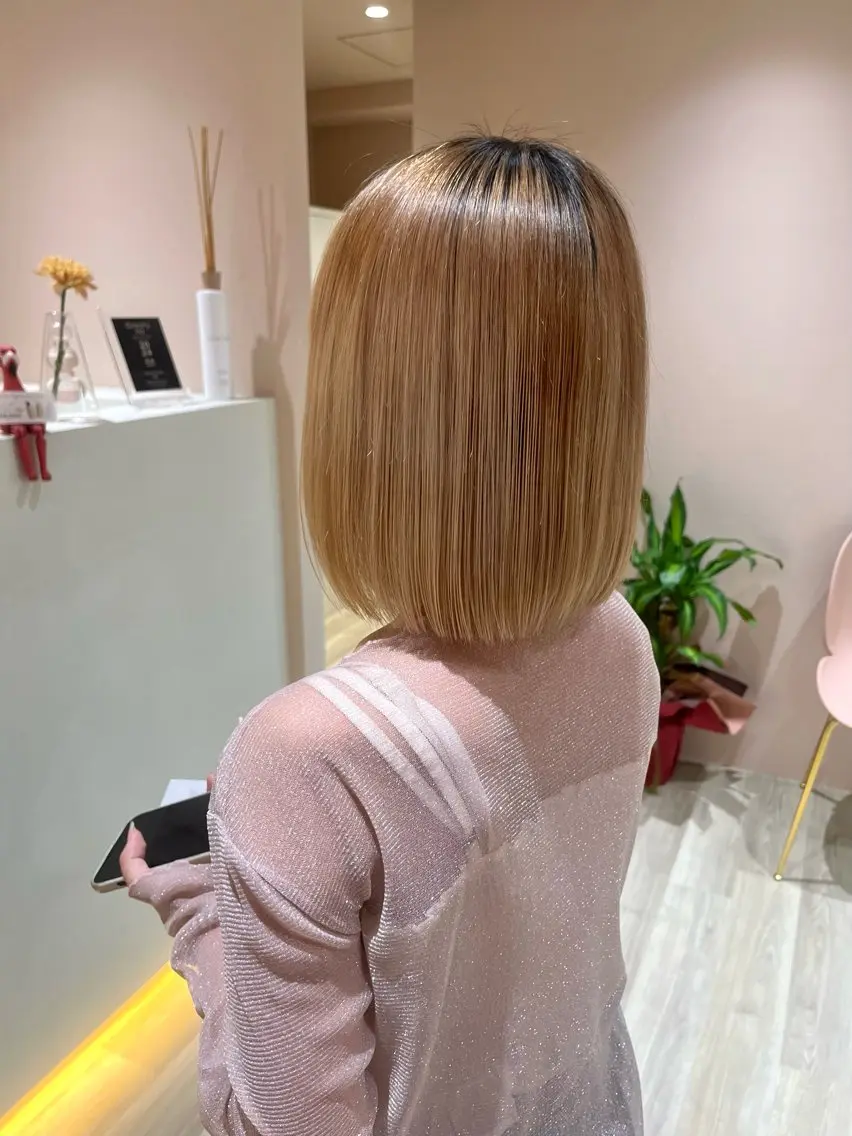 ショート カラー ブリーチ ボブ メンズ特化 🌟期間限定まさよしのヘアスタイル
