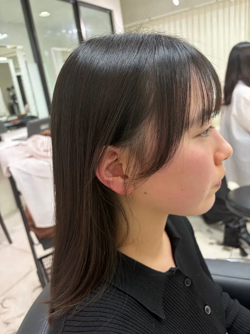 ロング カット 【ウルフ/透明感 カラー】🖤ゆまののヘアスタイル