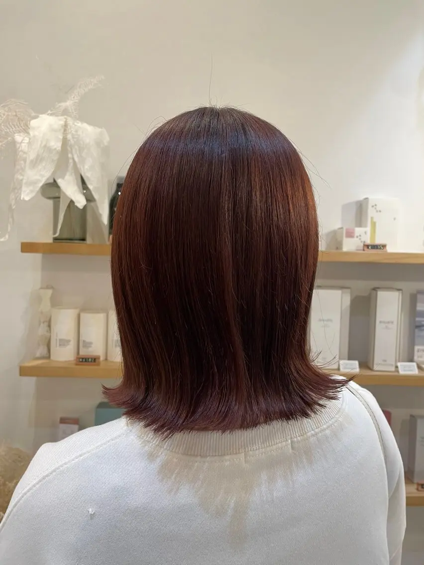 ショート カラー ボブ ショートヘア 平塚/透明感カラー/ 湘南/結花のヘアスタイル