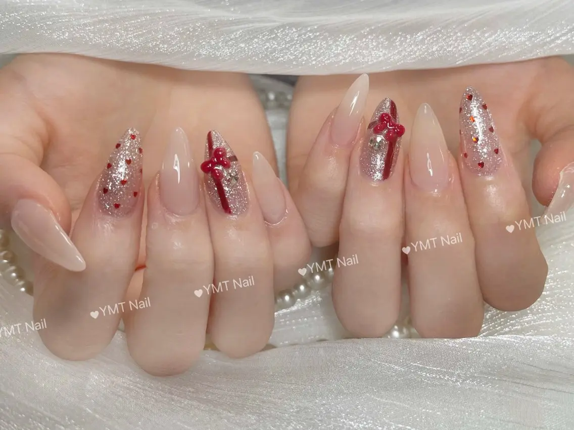 ネイル 長さ出し フットネイル ジェルネイル 韓国ネイル マグネットネイル ハンドネイル YMT NailStudioのネイルデザイン