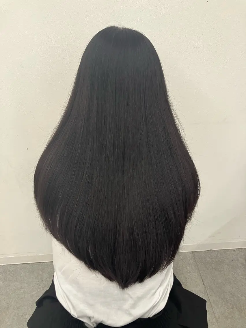 ロング カラー ヘアアレンジ 💓色落ちまで綺麗な 垢抜けカラー💓のヘアスタイル