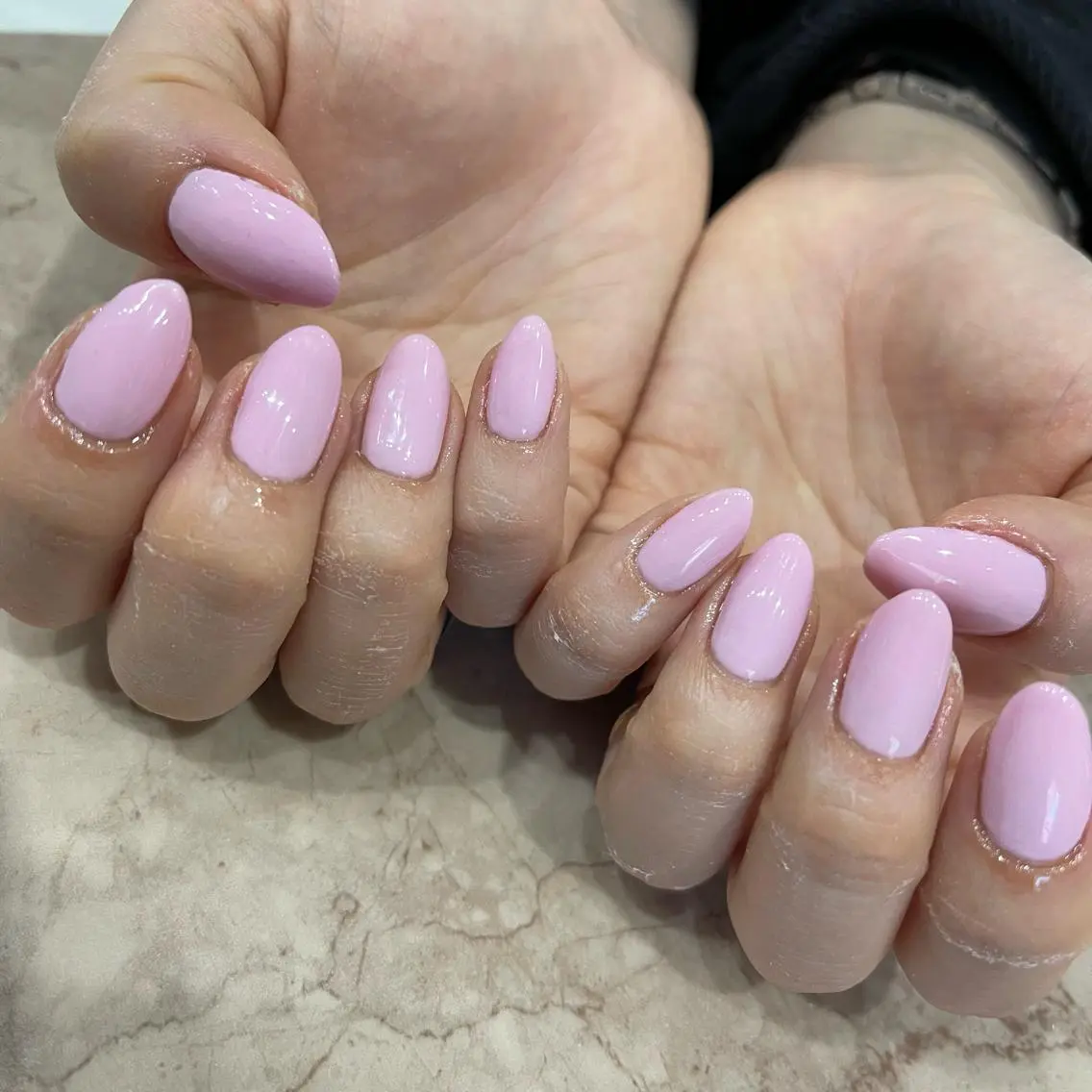 ネイル ワンカラーネイル Wish Nail 恒川のネイルデザイン