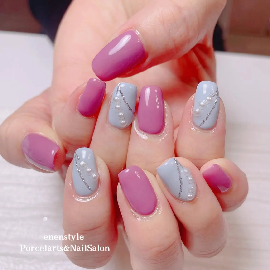 ミディアム ネイル 🐾enen style 🐾のネイルデザイン
