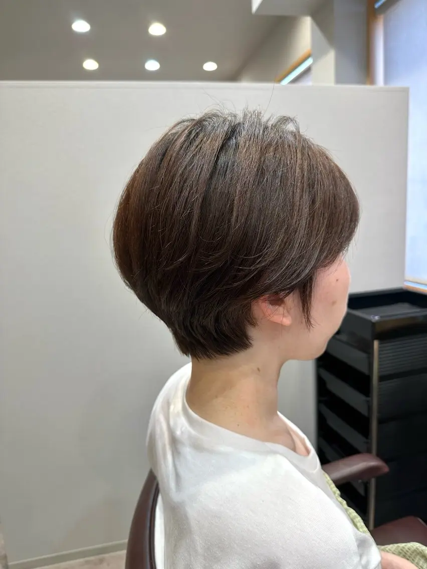 ショート カット ヘアカラー トリートメント ヘッドスパ canoe岡山高柳 /愛葉まゆなのヘアスタイル
