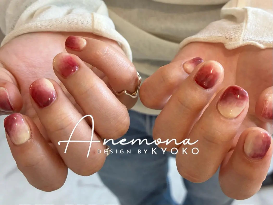 【Hand】ご新規様他店ソフトジェルオフ込み🌵ニュアンス5本アートの写真
