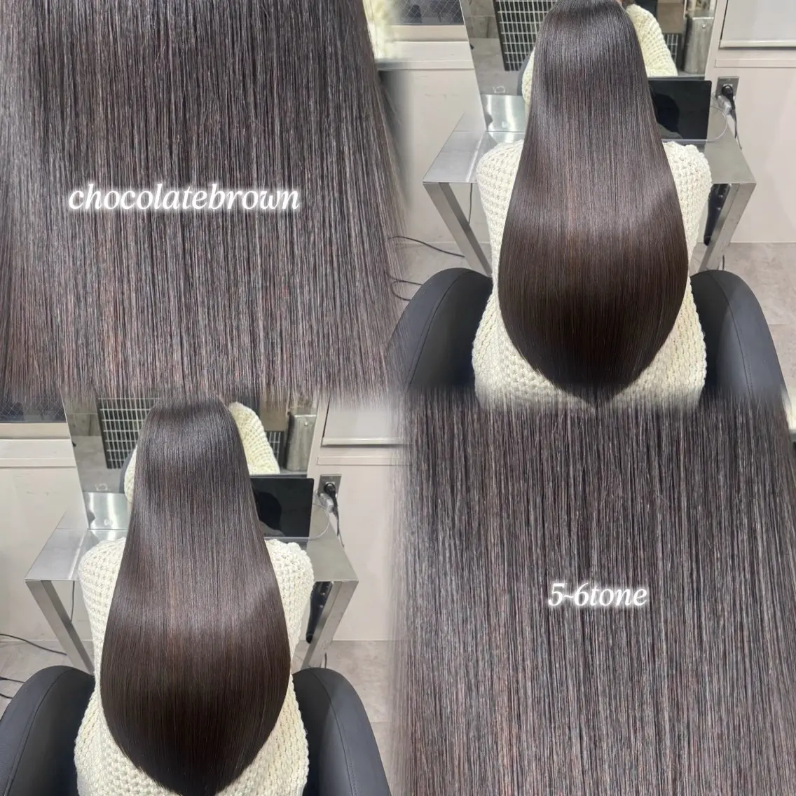 ロング カット ヘアカラー トリートメント 🕊️ナチュラル盛れ 韓国風艶髪/マホ🫧のヘアスタイル
