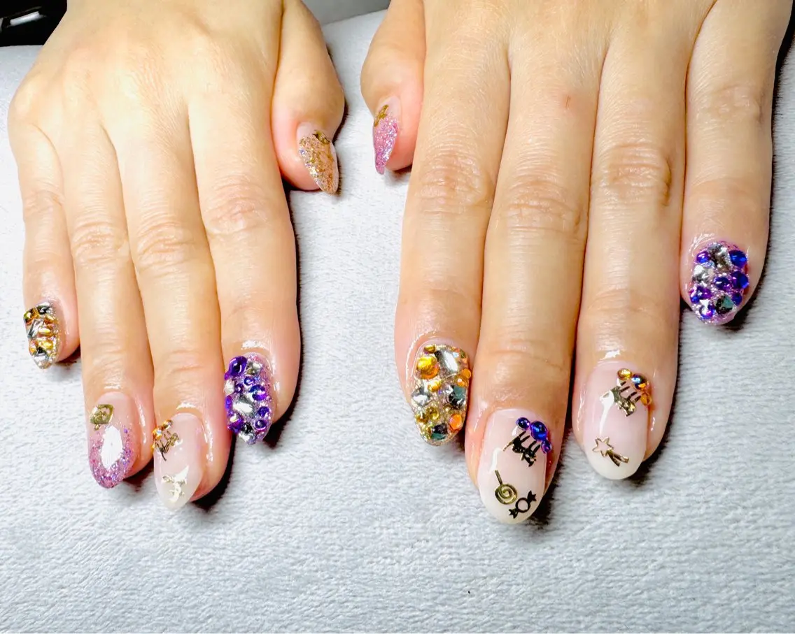 ネイル ハロウィン ハンドネイル nail atelier  Rのネイルデザイン