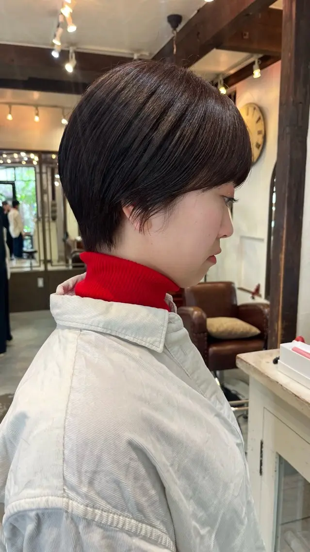 ショート ショートヘア カット ヘアカラー hidetora ／レディースショートのヘアスタイル
