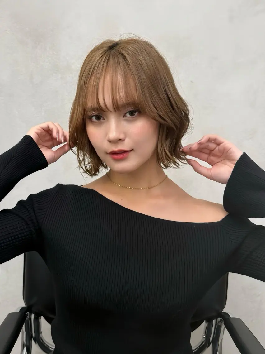 カラー ブリーチ 透明感カラー ハイトーンカラー レイヤー／ハイトーン 🍎森貝洋亮🍎のヘアスタイル