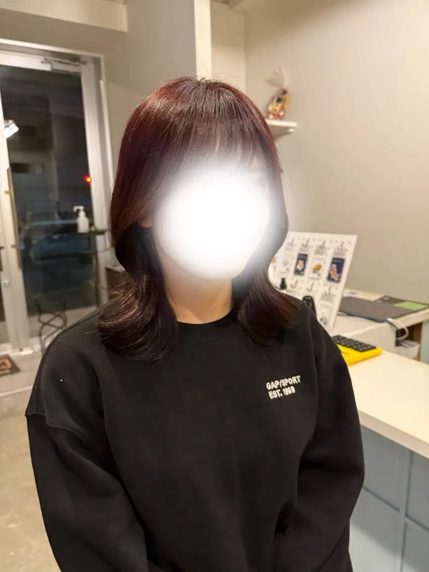 セミロング カラー Heath 姪浜 ⌇フタバのヘアスタイル