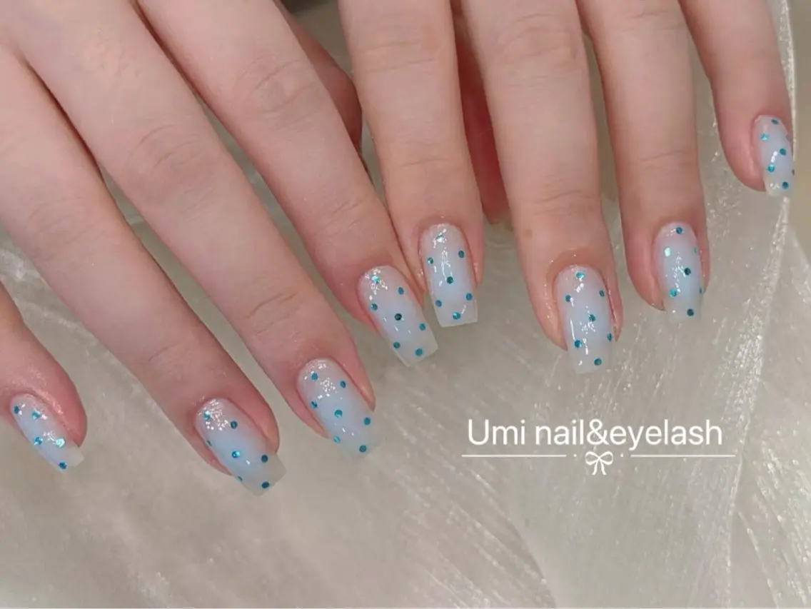 ネイル 長さ出し フットネイル ジェルネイル 韓国ネイル 持ち込み ハンドネイル ハンドケア 池袋Umi nail eyelash ゆみのネイルデザイン