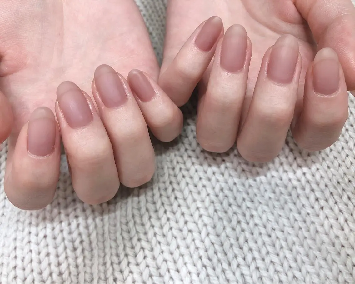 ネイル マットネイル ハンドネイル saki_ nail heronのネイルデザイン