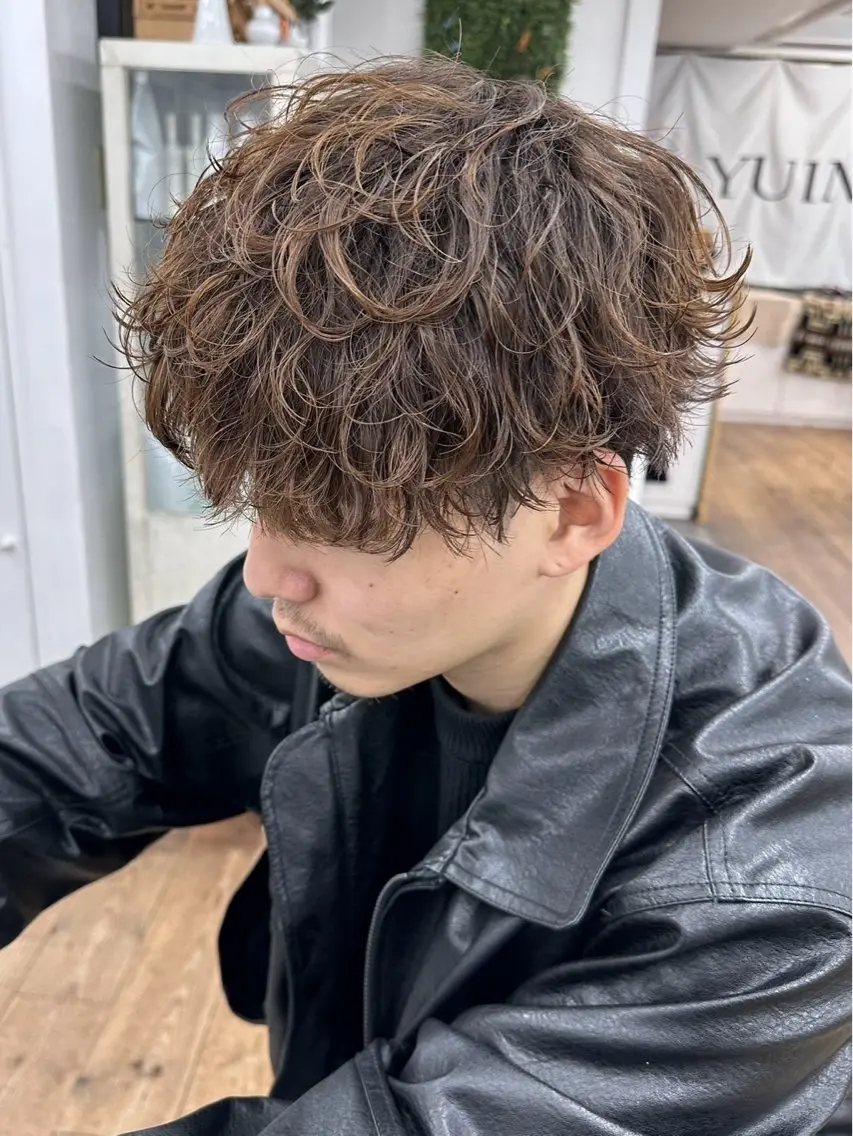 ショート カラー パーマ メンズ YUIMARL/ HIROTOのヘアスタイル