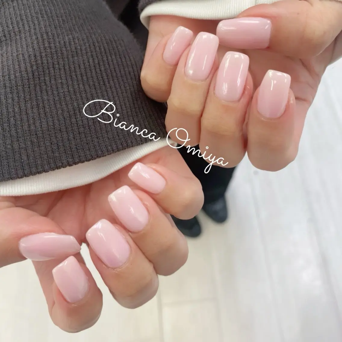 【再来1ヶ月以内オフあり】ちゅるんと美爪に💅🏻ワンカラーorグラデーションコース🌷 大宮/ネイル/パラジェルの写真