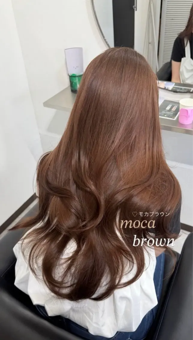 ロング カラー ヘアカラー トリートメント ♥韓国カラー うる艶 久留米 YUI♥のヘアスタイル