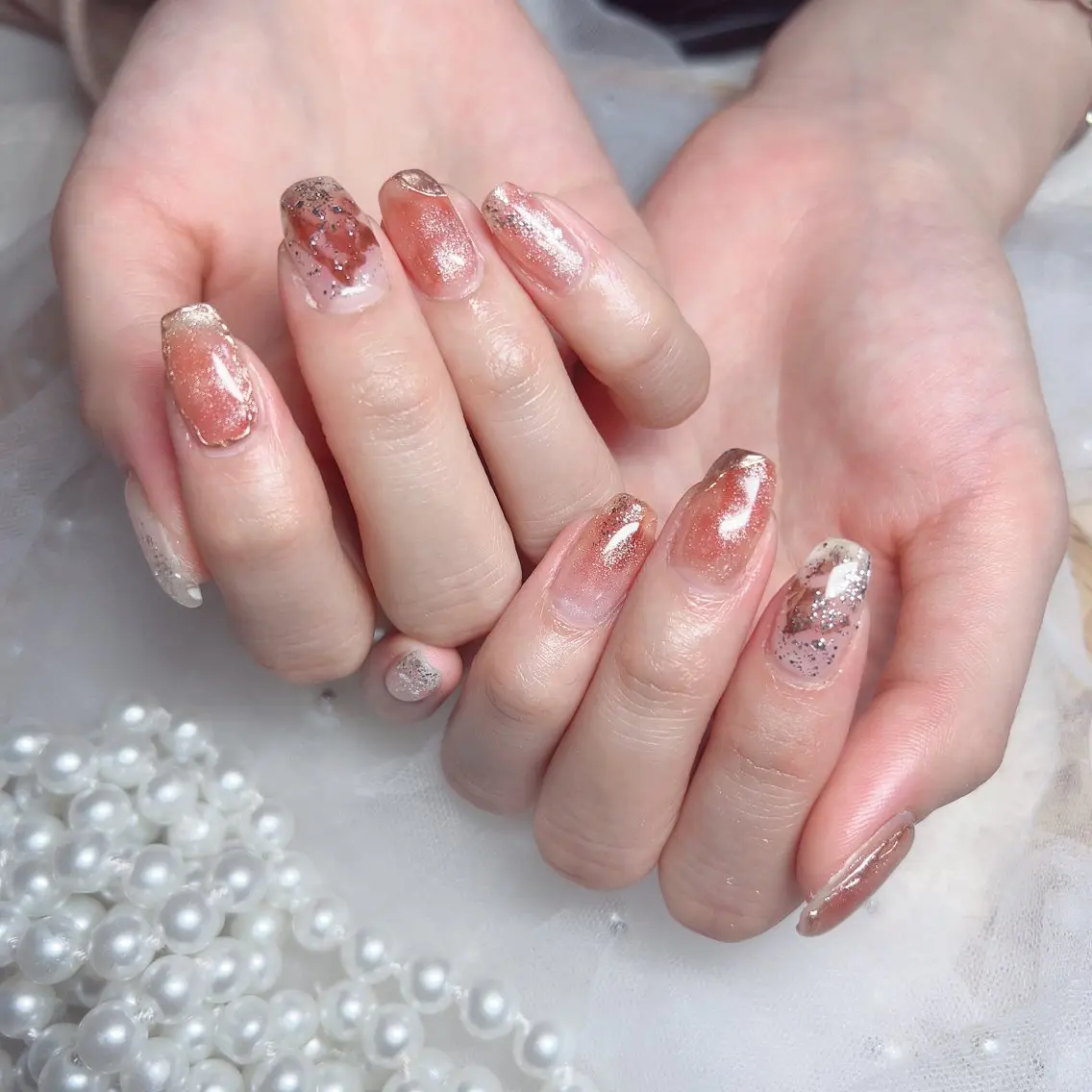 ネイル ハンドネイル M 🌷Nail 長さだし専門店のネイルデザイン