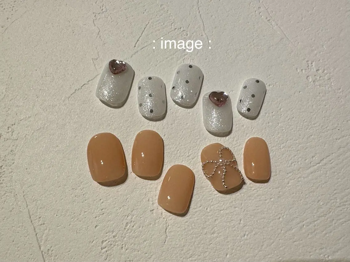 ネイル キラキラネイル 韓国ネイル シンプルネイル ハンドネイル MARU NAIL Hinaのネイルデザイン