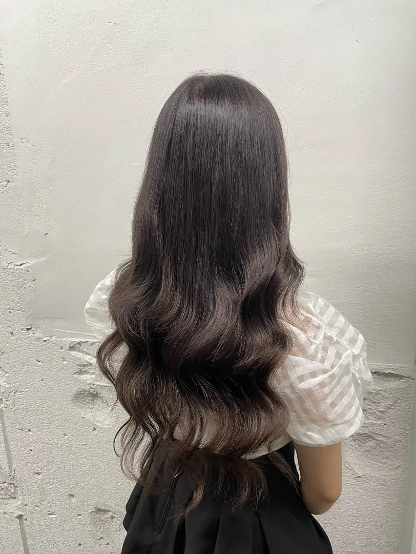ロング カラー シールエクステ バレイヤージュ ミストバング ダブルカラー  フェイスフレーミング ヘアカラー エクステ 🧡艶髪/エクステ 🫧🧡YUKI❄️のヘアスタイル